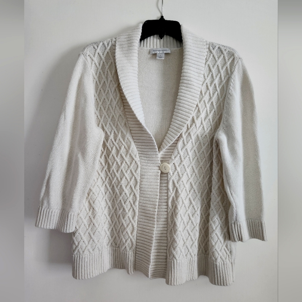 Ivory 3/4 Cardigan